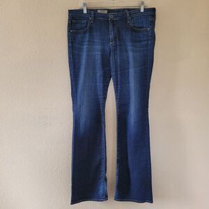 Ag Adriano Goldschmied Women Olivia Skinny Boot Cut Jean Sz 32 Stretchy Mid Rise